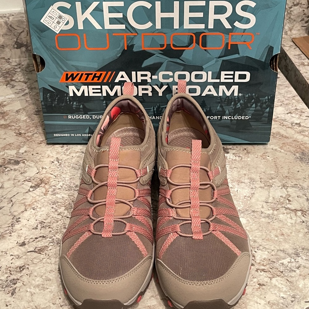 Skechers Pink and Taupe Outdoor Sneakers